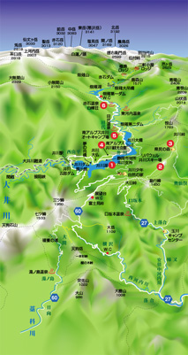 井川周辺マップ